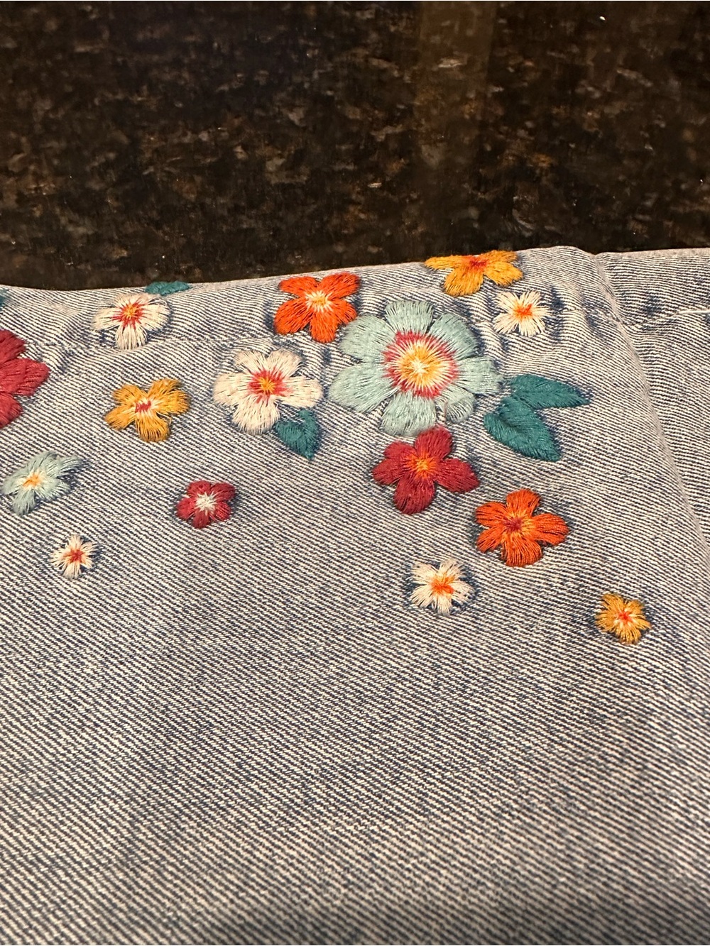 Driftwood Roxy - Light Blue Floral Embroidered Women's Jeans - Picture 8 of 8